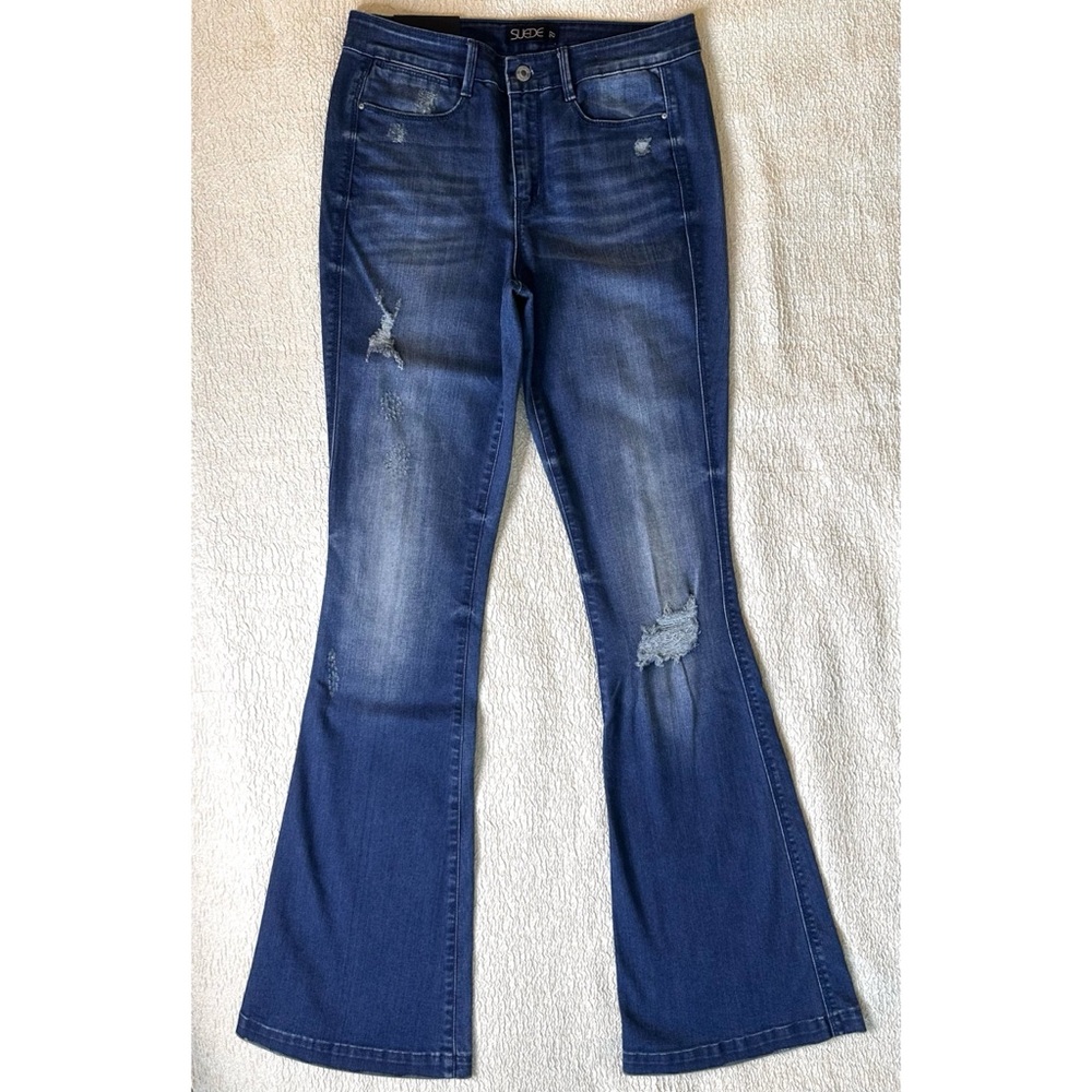 Farrah High Rise Flare Bell Bottom Jeans Size 27 NEW Y2K Inspired